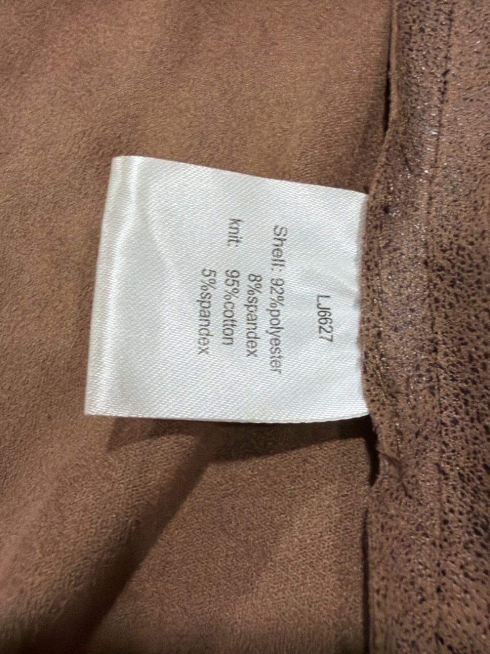 C. Luce Brown Faux Suede Open Front Jacket Size S - Picture 9 of 10